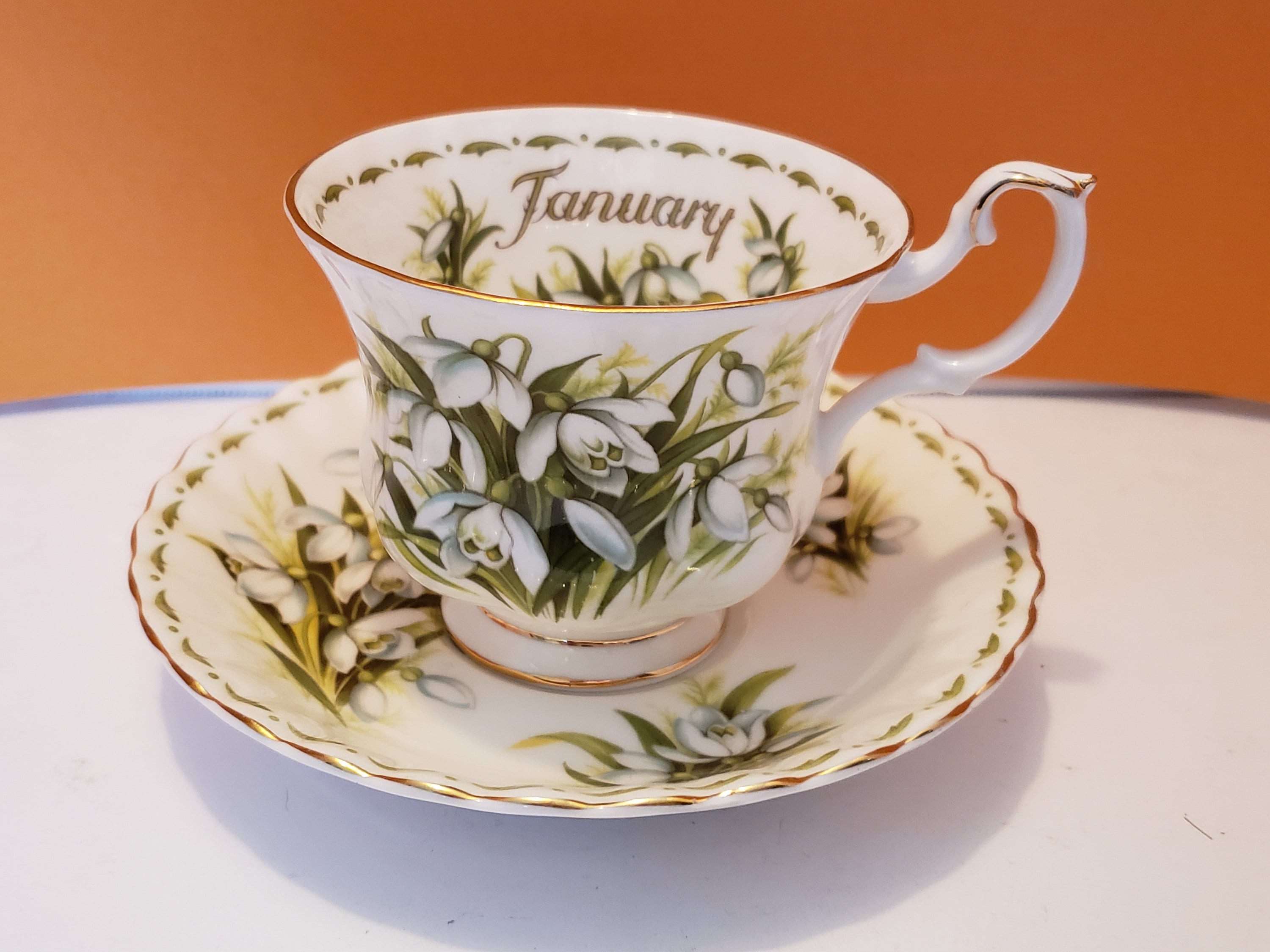 Royal Albert Flower or the Month Series JANUARY Snowdrops Etsy