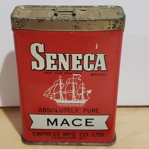 Vintage Seneca MACE Spice Tin, 1 1/2 oz Spice Tin, UNOPENED