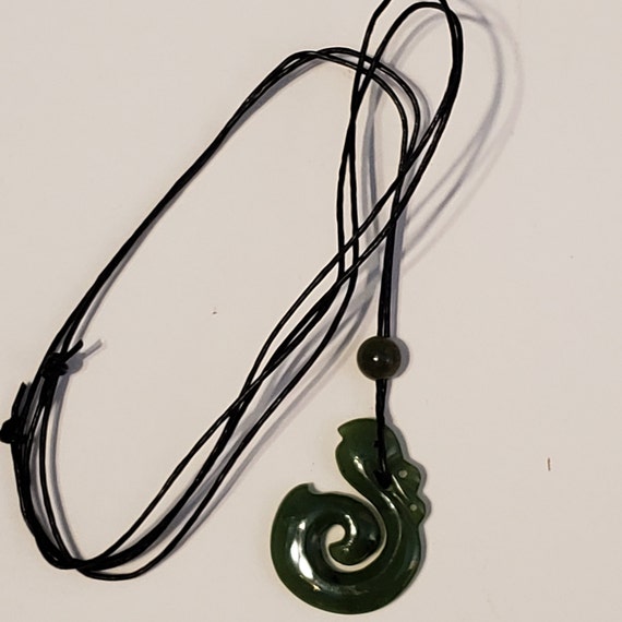Assorted BC Jade Indigenous Necklace ~ Jade Dolphin, Jade Dragon