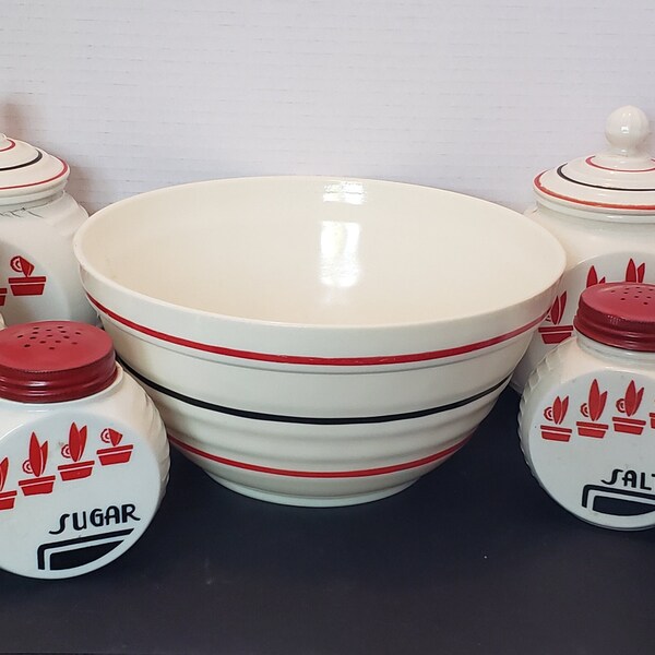 Fire King Grease Jar Etsy