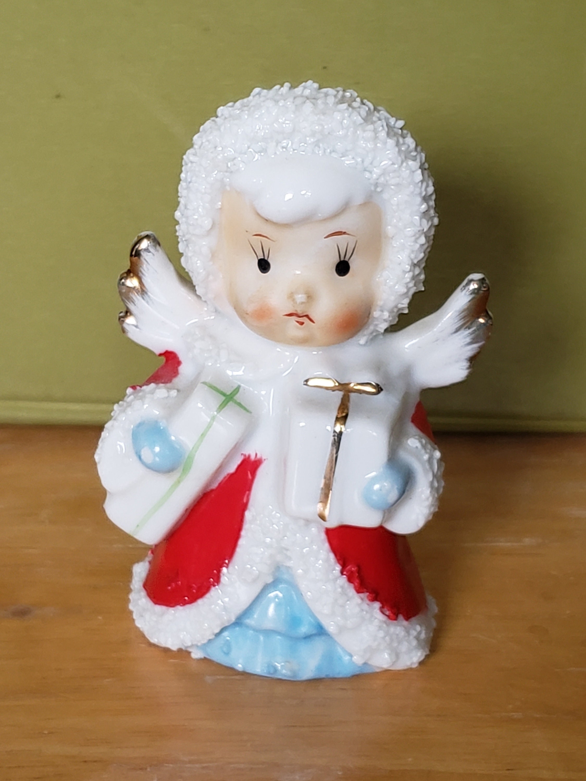 Vintage Mod Pixie Girl Christmas Ornament MCM 1960 1970