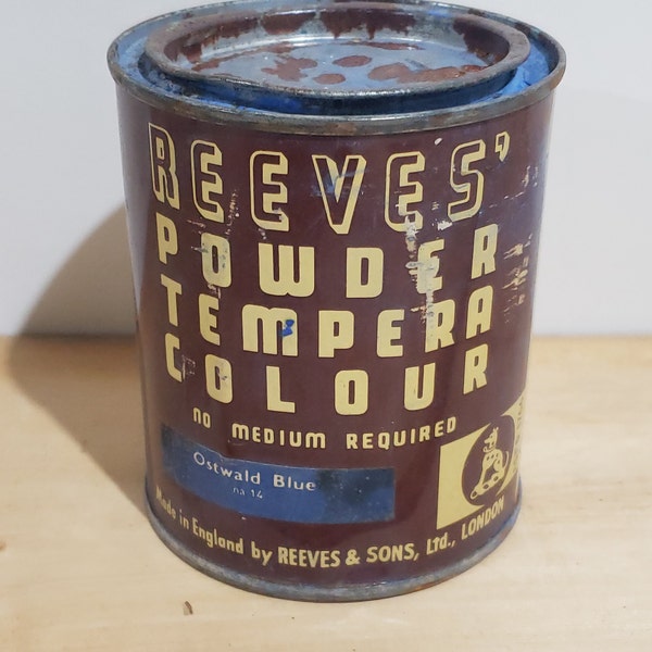 Reeves & Sons "Oswald Blue" Reeves Powder Tempera Colour Paint, Just add Water