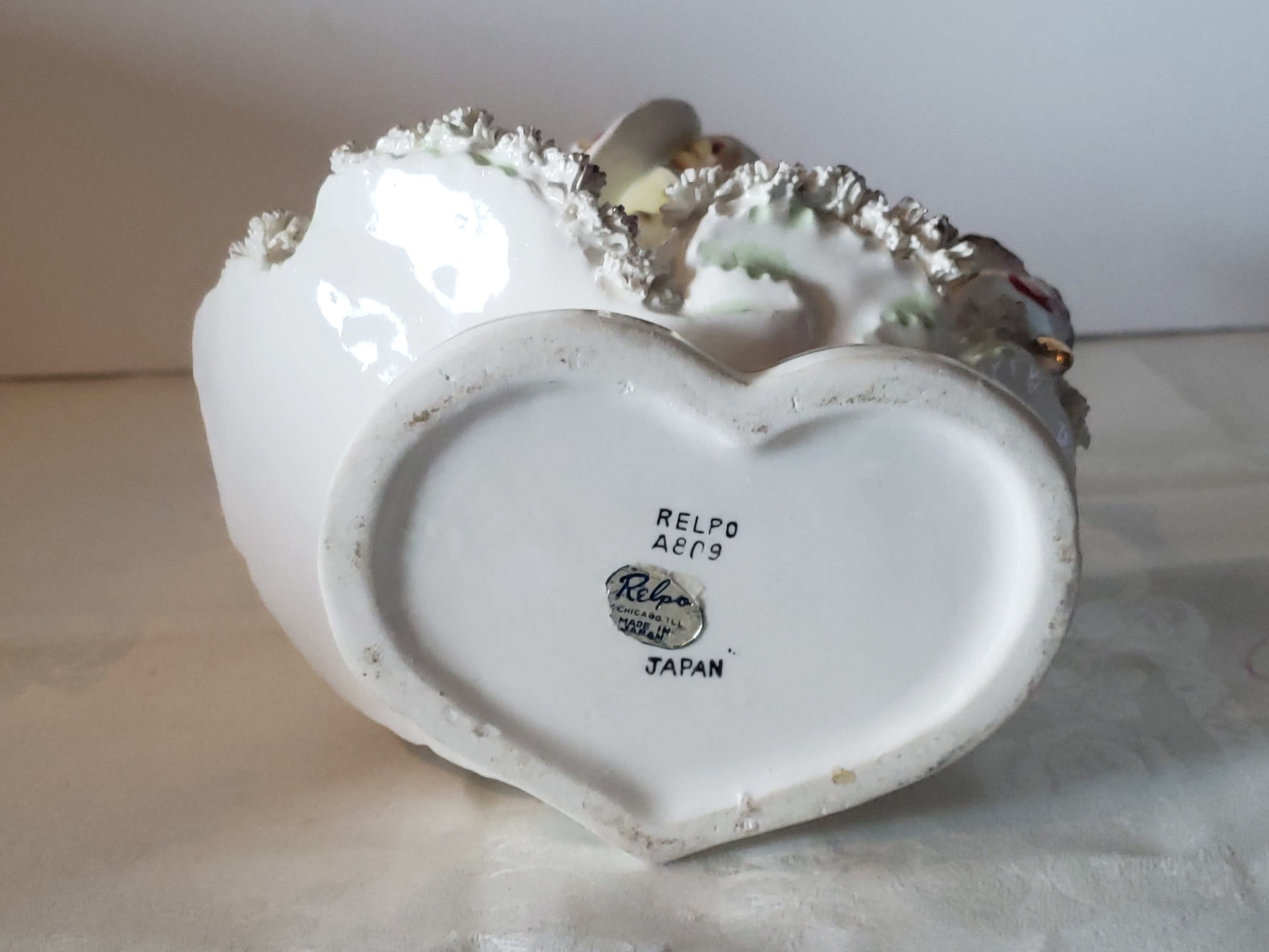 Vintage Relpo Lady Planter, Valentines Relpo Lady, Relpo A809