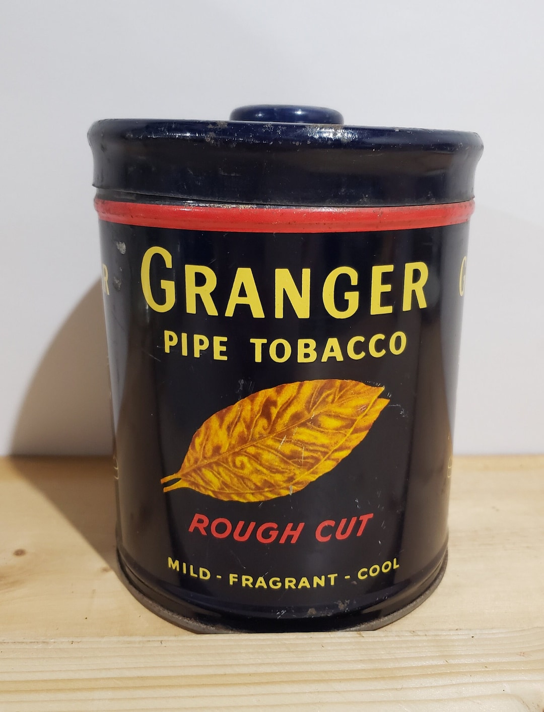 Vintage Granger Smoking Tobacco Tin, Pipe Tobacco Tin, Rough Cut Pipe  Tobacco Tin