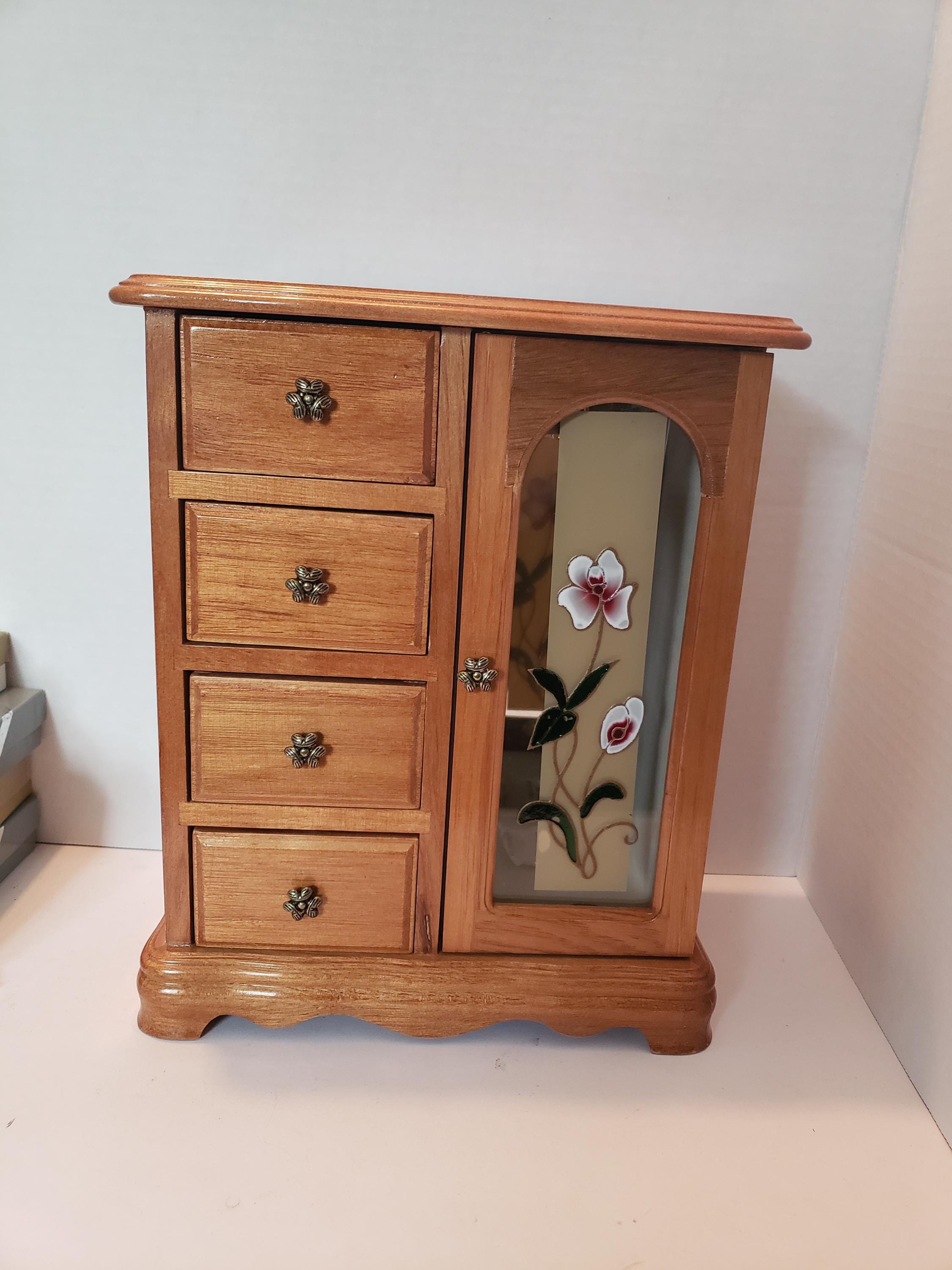 Vintage Gunther Mele Jewelry Box, New Unused, 1976 Wooden Vintage Gunther Mele Jewelry Box, New Unused, 1976 Wooden