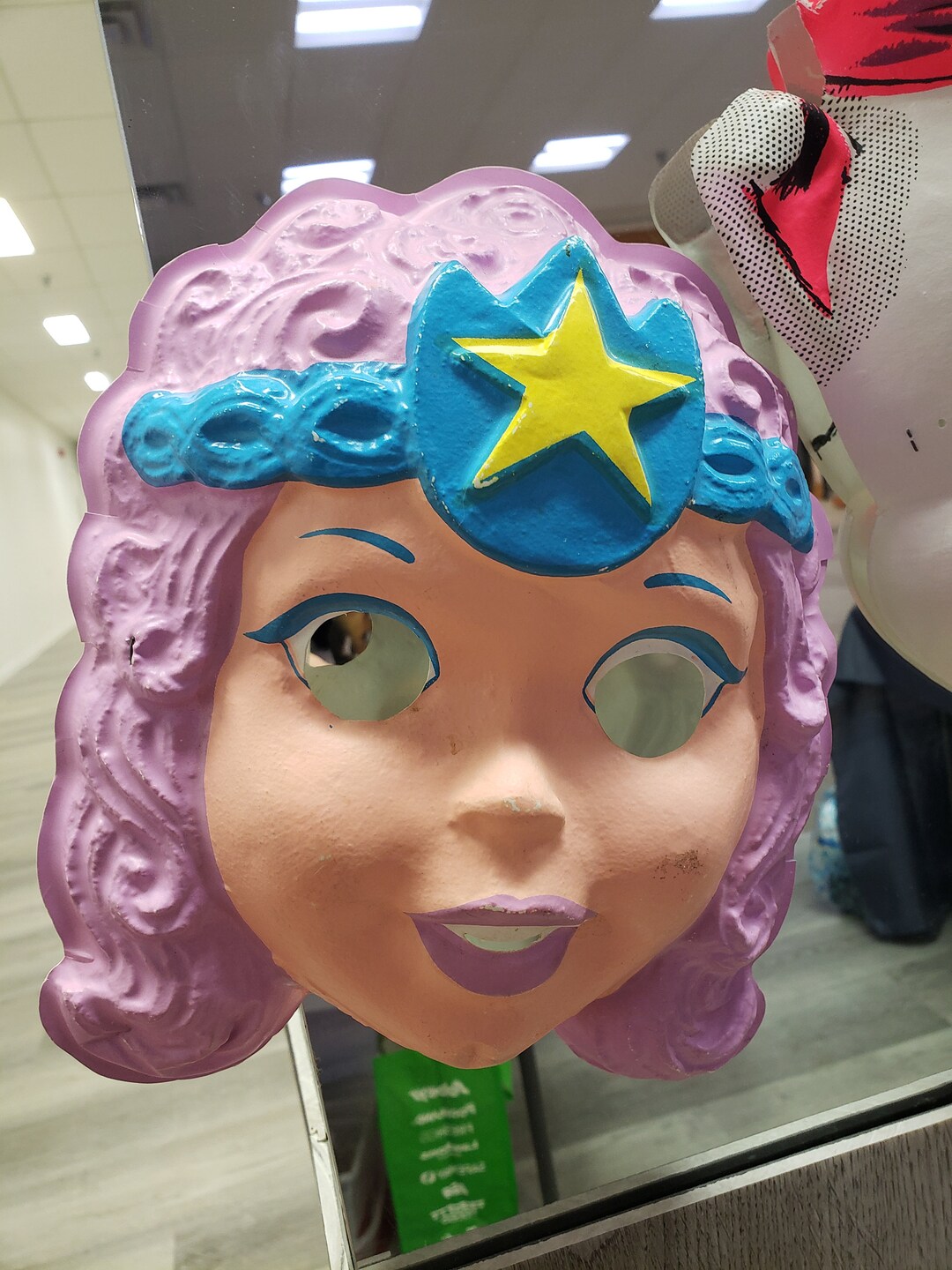 Vintage Plastic Halloween Mask, 1987 Hasbro Mask Etsy