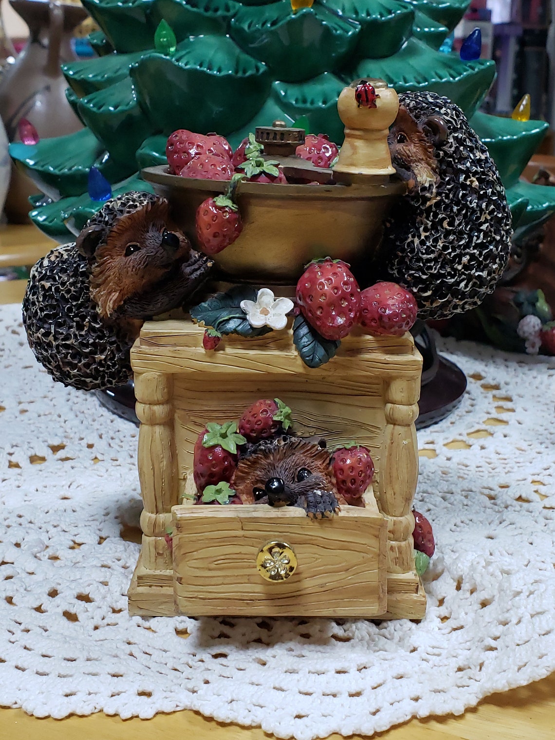 Innovations Bramble & Clover Hedgehogs Keepsake Box Hedgehogs Etsy