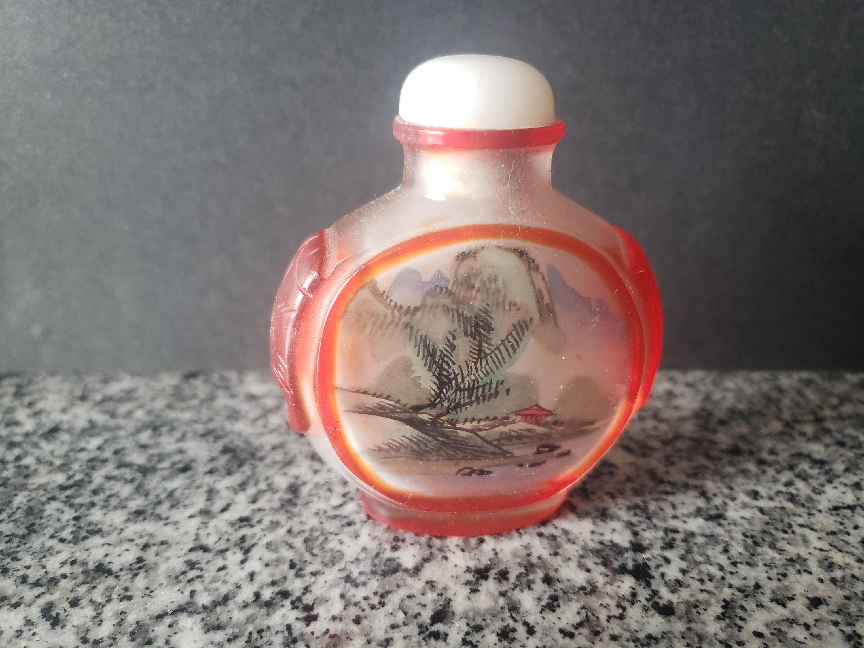 絵画 bottle Reverse Painted Snuff Bottles Japanese - Etsy