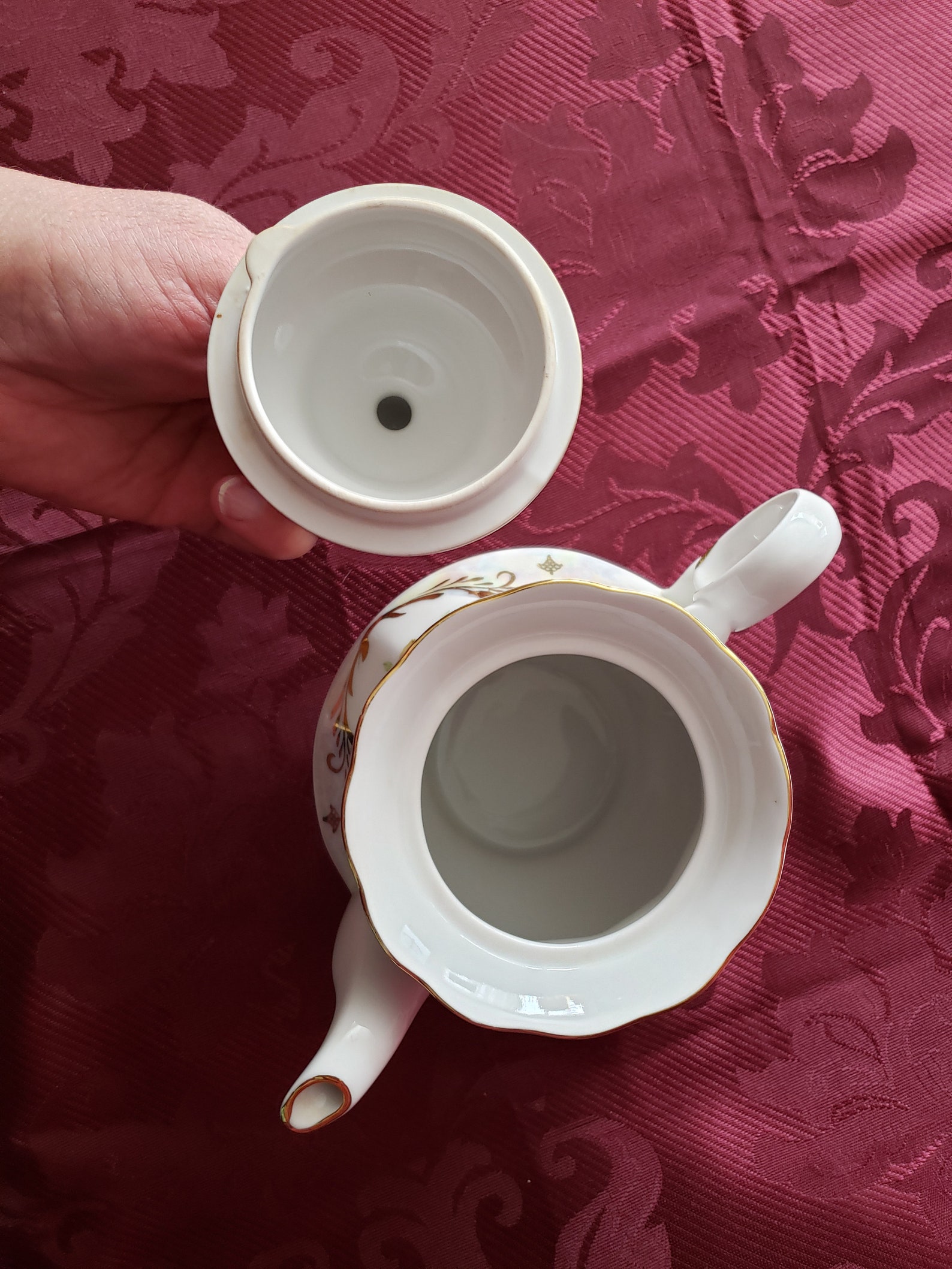 Korosten Porcelain Ukraine Russian Luster Tea Set / Floral Etsy Canada