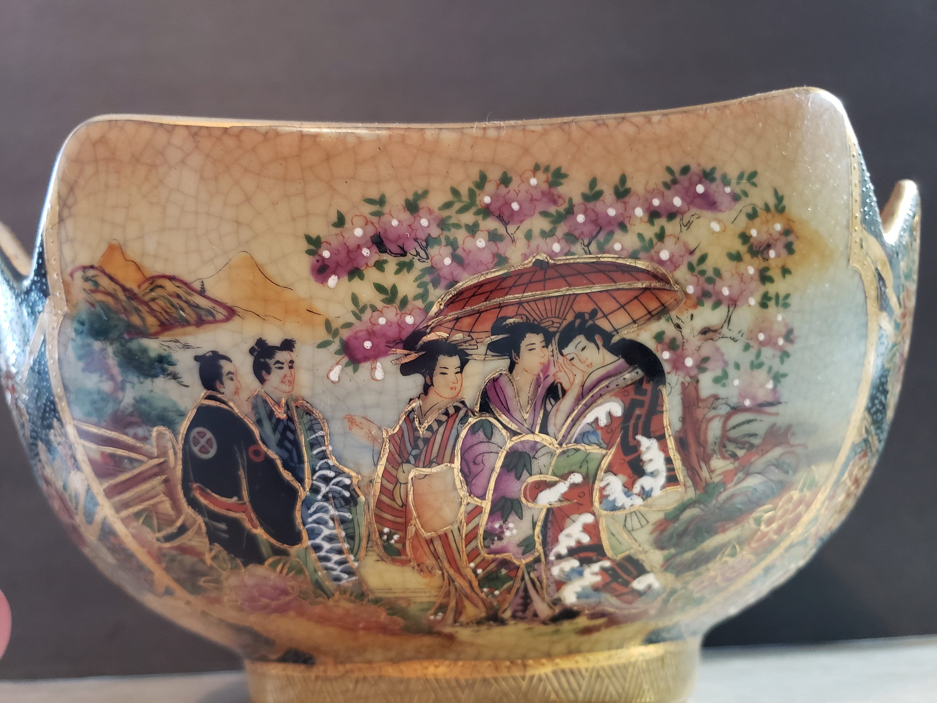 Geisha Satsuma Bowl - Etsy