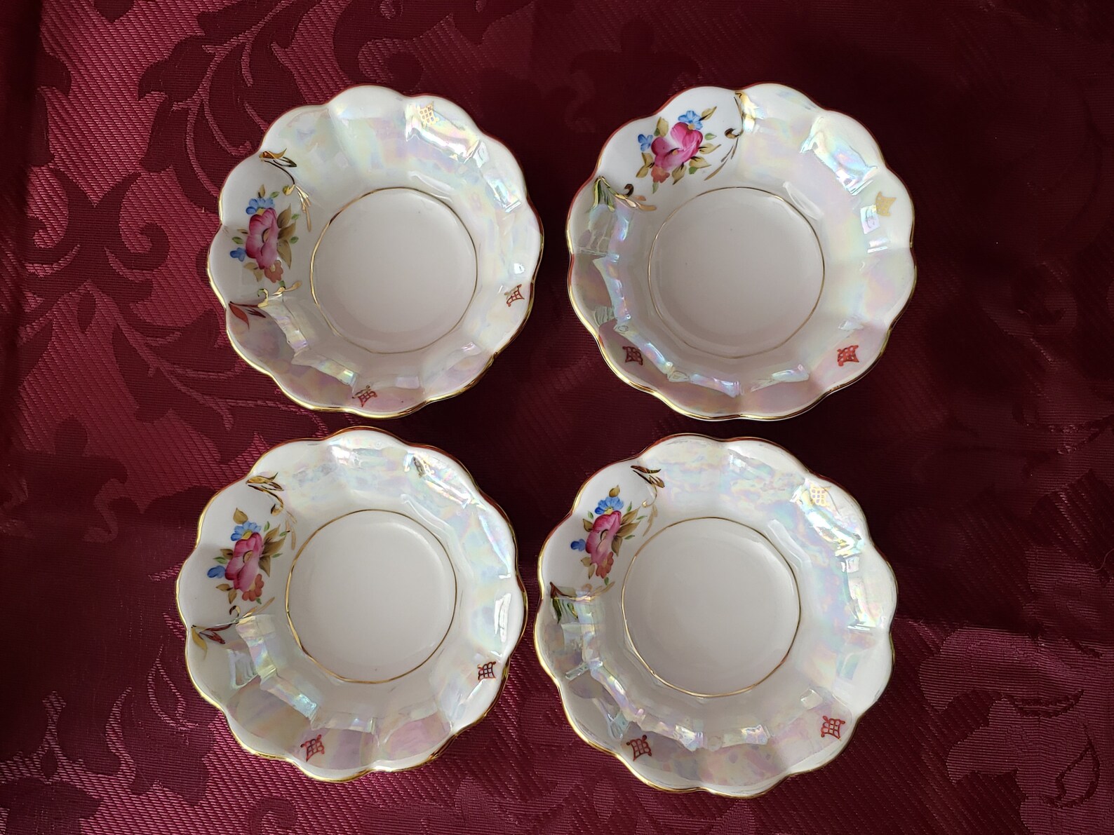 Korosten Porcelain Ukraine Russian Luster Tea Set / Floral Etsy Canada