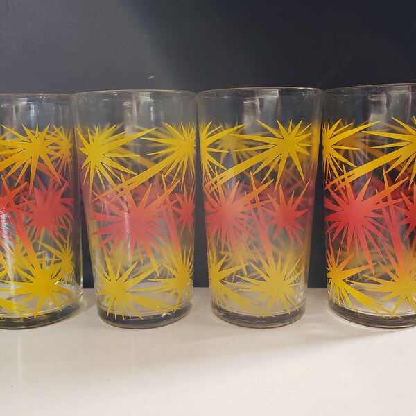 Orange Glassware Etsy