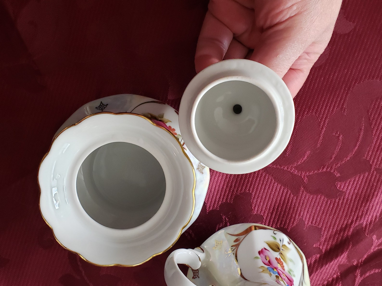 Korosten Porcelain Ukraine Russian Luster Tea Set / Floral Etsy Canada