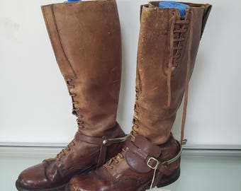 Bottes D'équitation Regent Police Pro, Homme, Noires, Cuir, Pointure UK 9