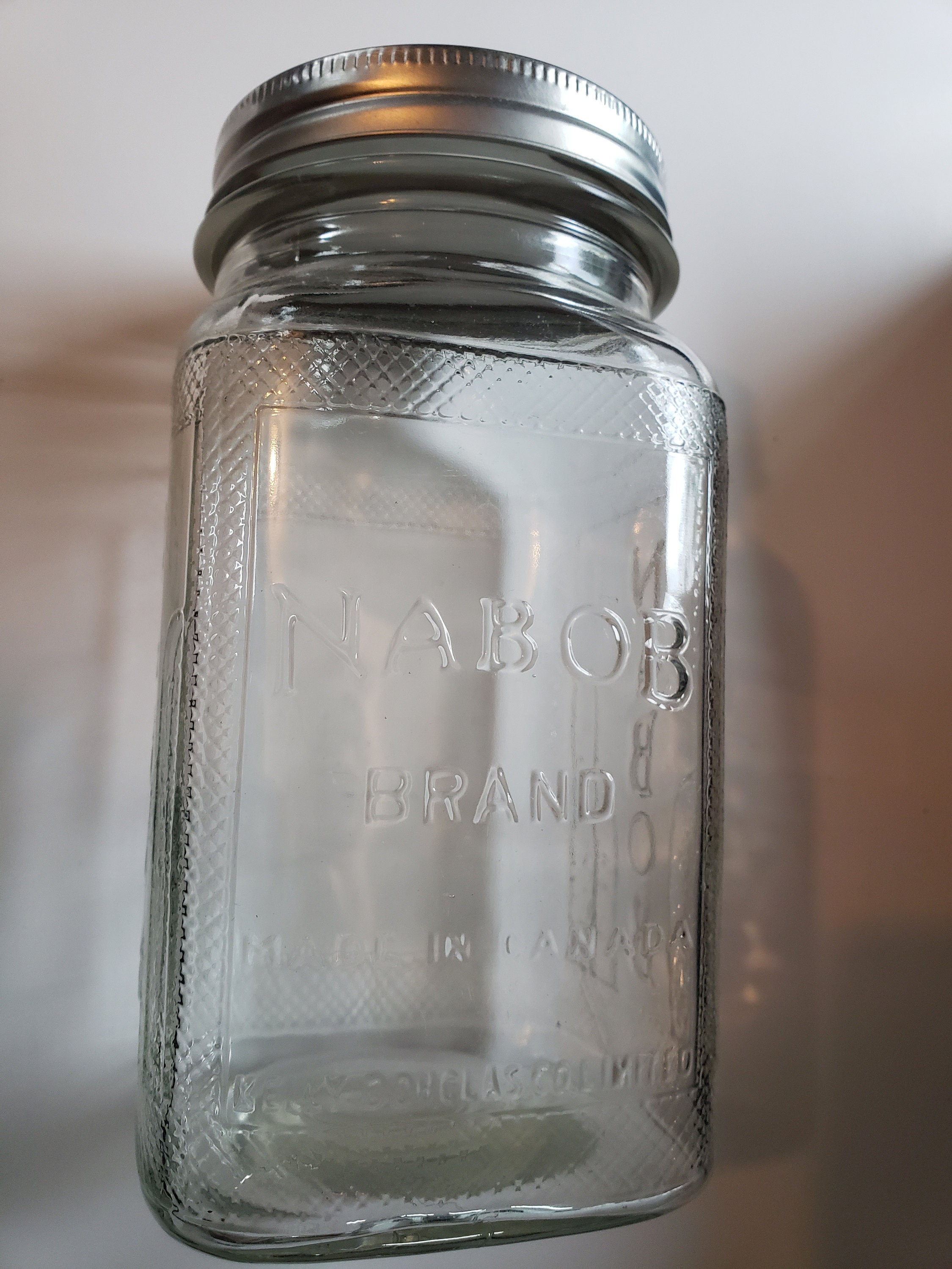 Embossed Vintage NABOB Coffee Advertising Jar Wide Mouth / Etsy