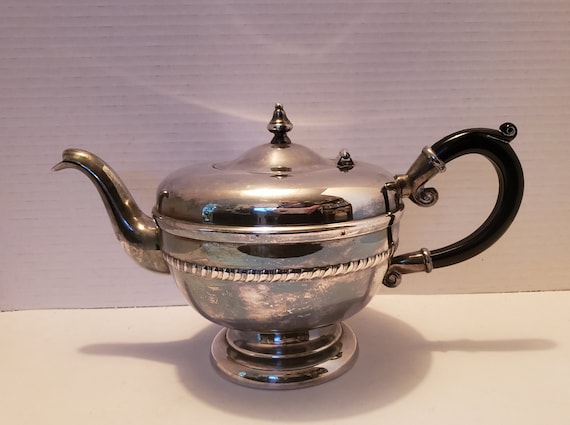 Viking Plate E.P. Brass Silver Tea Pot Lead Mounts, Vintage Viking Plate E.P. Brass Silver Tea Pot Lead Mounts, Vintage