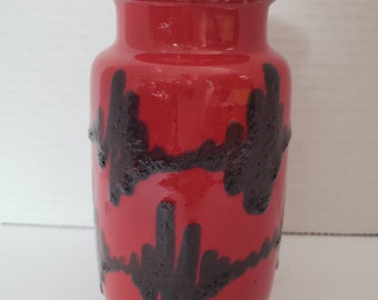 Vintage West German Fat Lava Vase Scheurich 231-15 Mid-century