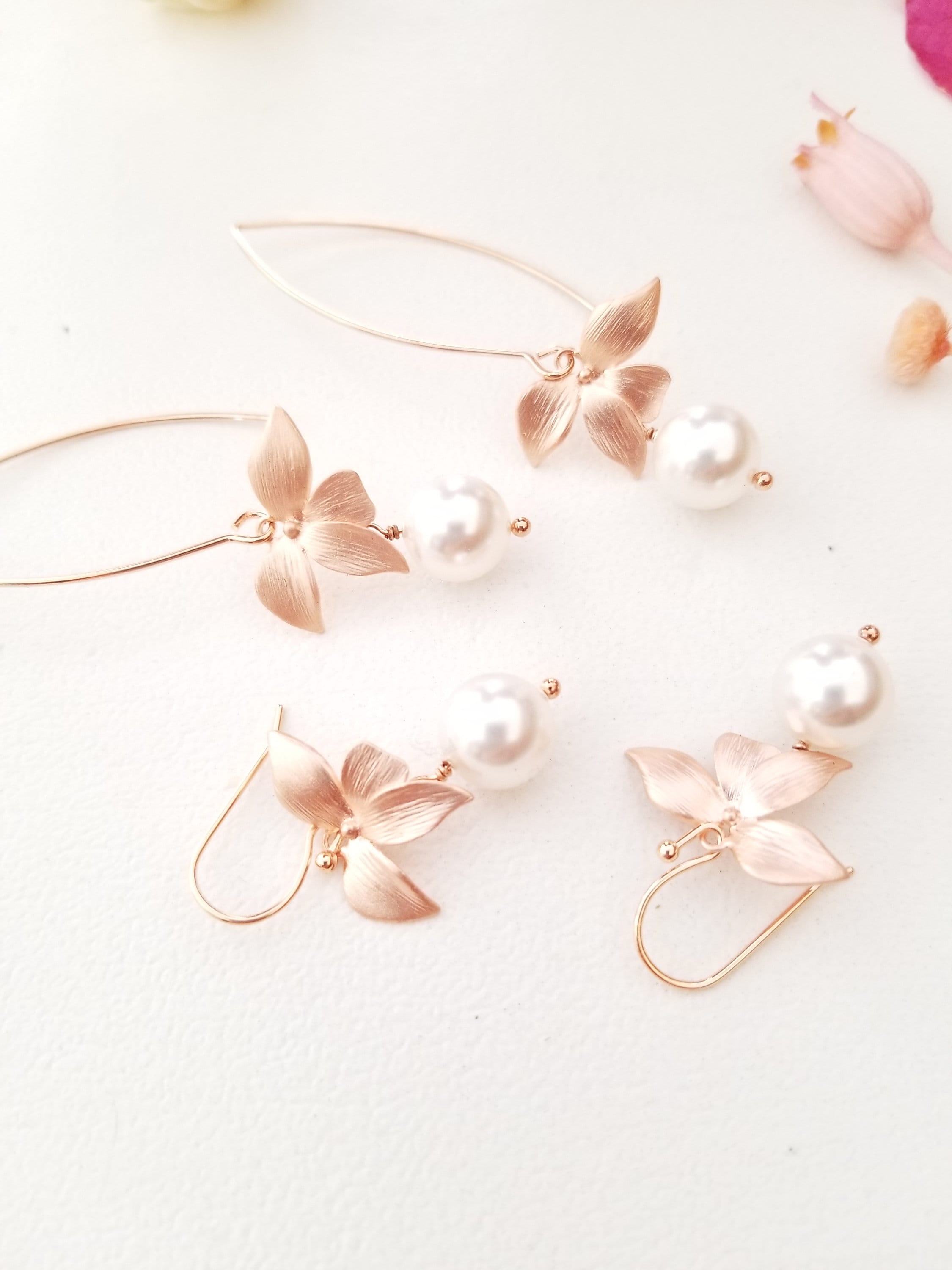 Orecchini vintage a forma di rosa, orecchini grandi. Regalo per mamma, sposa, damigella d'onore, anniversario, Natale, compleanno, festa della mamma. - Italia