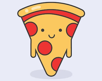 All you need is pizza flat illustration - Pizza Clip Art - EPS, JPG, PNG