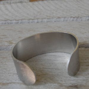 Extra Wide silver cuff bracelet aluminium image 9