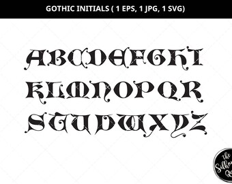 Download Ornate Letter Svg Etsy