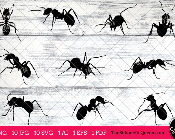 Ant Svg Cutting Image, Ant Clip Art Svg, Ant Dxf Clipart, Ant Vinyl Cut ...