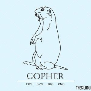 Gopher svg, burrowing rodents svg, pocket gopher svg, Geomyidae svg, wildlife svg, mammal svg, squirrel svg, cut files for circuit