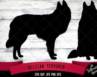 Belgian Tervuren SVG Files, Dog Svg, Silhouette File, Cricut File, Cut File, Scan n Cut, Vector, Dog Love, Vinyl File, eps, dxf, png