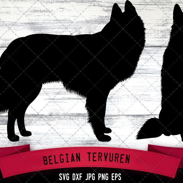 Belgian Tervuren SVG Files, Dog Svg, Silhouette File, Cricut File, Cut File, Scan n Cut, Vector, Dog Love, Vinyl File, eps, dxf, png