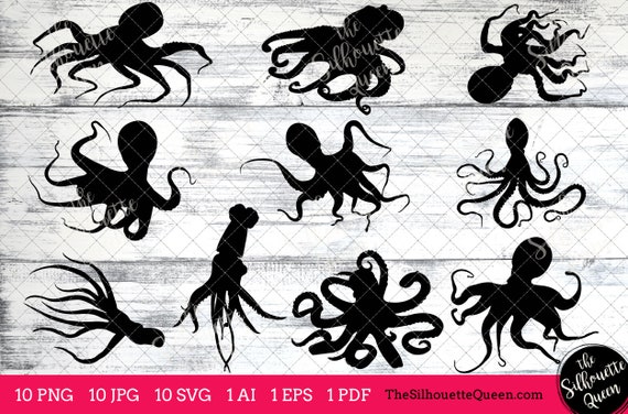 Download Octopus Svg Octopus Monogram Octopus Svg File Octopus Etsy
