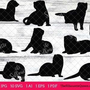 Ferret svg, Ferret monogram, Ferret svg file,cuttable, Ferret svg bundle, cut files, silhouette studio, cricut files, vector eps, jpg