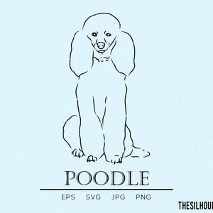 Poodle svg, Pudel svg, Caniche svg, dog breed, pet dog, dog lover, dog mom dad, vector, cut files for circuit