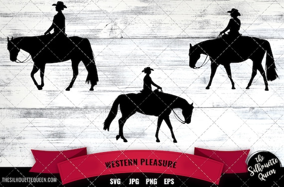 Western Pleasure, Horsemanship Svg, Western Quarter Horse, 4H, Show Horse,  Silhouette File, cut files, cricut, cutting files