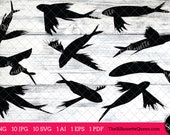 Fishing SVG , Flying Fish Fish SVG, Flying Fish Fish Cut File for Cricut Design,Silhouette Studio, Fisherman Clipart, Father's Day Svg, Eps