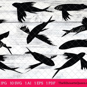 Fishing SVG , Flying Fish Fish SVG, Flying Fish Fish Cut File for Cricut Design,Silhouette Studio, Fisherman Clipart, Father&#39;s Day Svg, Eps