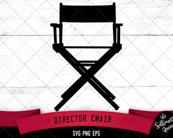 Director chair svg, film svg, movie svg, direction svg, Hollywood svg, movie buff, popcorn, theater svg, spot light, cut files for circuit