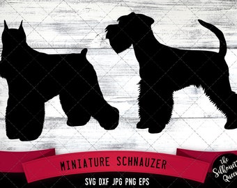 Miniature Schnauzer SVG Files, Dog Svg, Silhouette File, Cricut File, Cut File, Scan n Cut, Vector, Dog Love, Vinyl File, eps, dxf, png