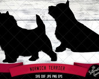 Norwich Terrier SVG Files, Dog Svg, Silhouette File, Cricut File, Cut File, Scan n Cut, Vector, Dog Love, Vinyl File, eps, dxf, png