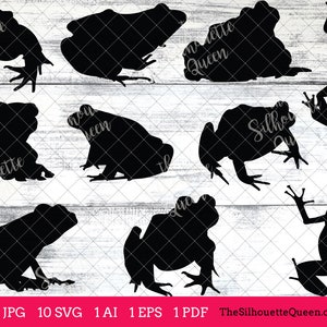 Frog svg, Frog monogram, Frog svg file, Frog cuttable, Frog svg bundle, cut files, silhouette, cricut files, vector eps, jpg