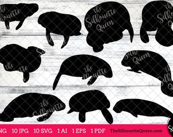 Manatee svg, Manatee monogram, Manatee svg file,cuttable, Manatee svg bundle, cut files, silhouette studio, cricut files, vector eps, jpg