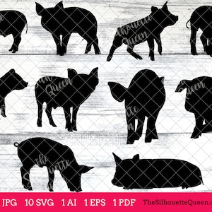 Pig svg, Pig monogram, Pig svg file,cuttable, Pig svg bundle, cut files, silhouette studio, cricut files, vector eps, jpg