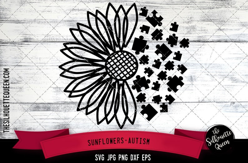 Download Half Sunflower svg autism svg autistic disorder ...