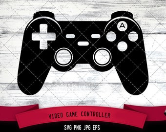 Video Game Controller SVG, Gaming SVG, Logo - Digital Download with Commercial License for Cricut, Silhouette, Scan N Cut Crafting