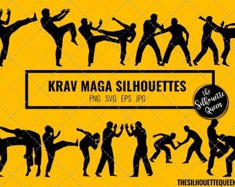 Krav Maga silhouette, Krav Maga clipart, Krav Maga sports vector, Svg, png, cricut cut files  jpg