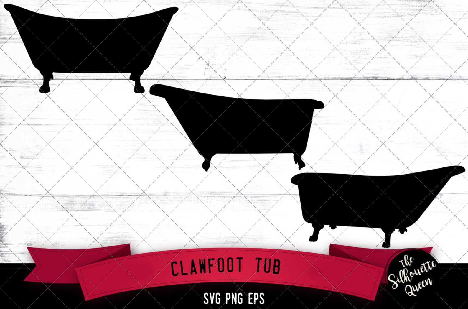 Clawfoot Tub Svg Bath Tub Svg Vintage Tub Svg Bathroom Svg Etsy Canada