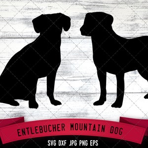 Entlebucher Mountain SVG Files, Dog Svg, Silhouette File, Cricut File, Cut File, Scan n Cut, Vector, Dog Love, Vinyl File, eps, dxf, png