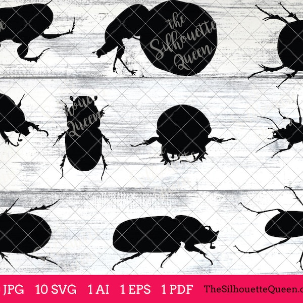 Dung  Beetle Insect svg, Beetle Bug monogram, Beetle svg file, Beetle cuttable, bundle, cut files, silhouette, cricut files, vector eps, jpg