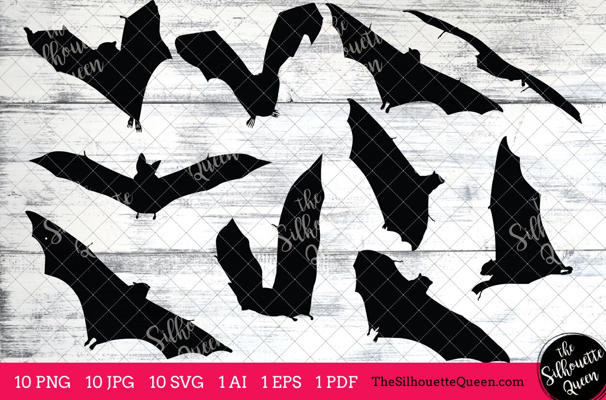 Fruit Bat Svg, Bat Monogram, Bat Svg File,cuttable, Bat Svg Bundle, Cut ...