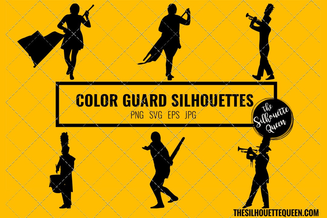 Color Guard SVG Bundle for Cutting , Cut Files Silhouette Studio ...
