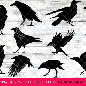 Toren vogel SVG bestanden bundel, vliegende vogel SVG, zittende vogel SVG, Silhouette Studio, Cricut ontwerpruimte, Svg, Png, Eps, Pdf, Vector Design